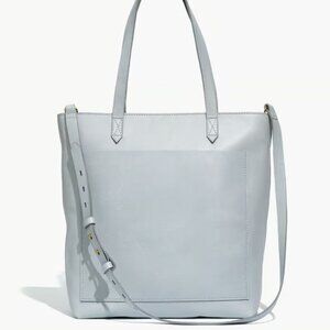 Madewell Zip-Top Medium Transport Tote, Craft Blue